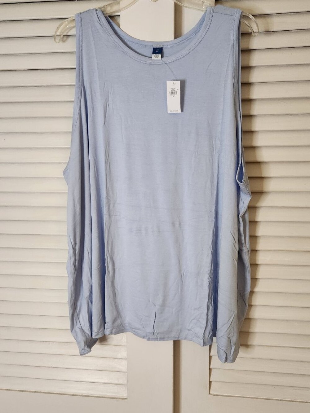 NWT Light Blue Luxe Swing 4X Sleeveless Tunic